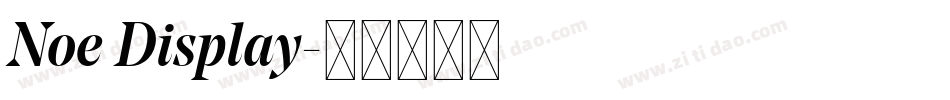 Noe Display字体转换